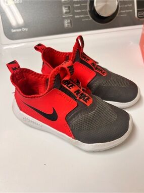 Nike Kids' Slip-On Athletic Shoes - Red and Gray size 10c
